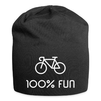 Racing Bike / Road Bike – 100% Fun (Bicycle / B) - Jersey Beanie - black - Front