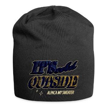 Idée cadeau Happy Bodybuilder Fun Père Noël mignon - Bonnet en jersey - noir - Devant