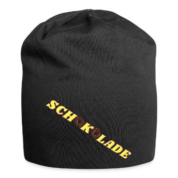 Schokolade - Jersey-Beanie - Schwarz - Vorne