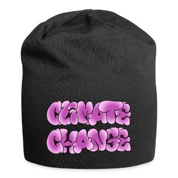 Klima-Wandel, Climate Change, Climachange - Jersey-Beanie - Schwarz - Vorne