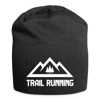 Course en sentier - Bonnet en jersey - noir - Devant