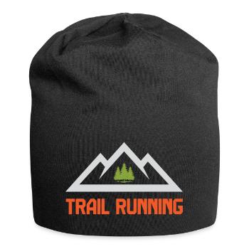 Course en sentier - Bonnet en jersey - noir - Devant