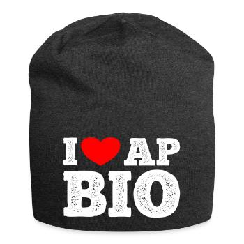 AP Biology Funny High School AP Class Survivor - Jersey Beanie - charcoal grey - Front