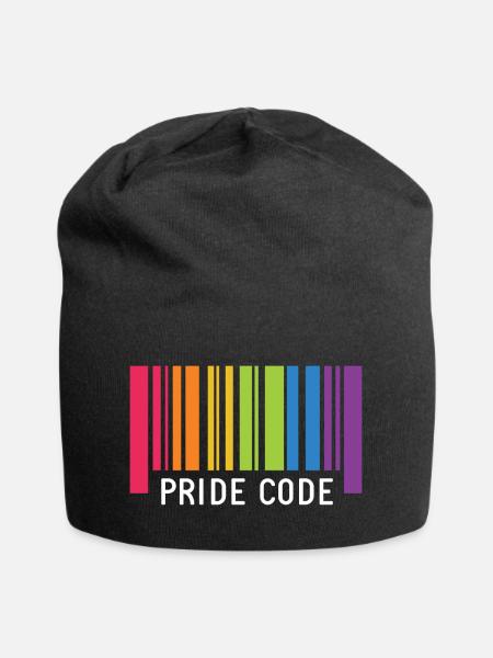 LGBT Pride Monat - Pride Code - Jersey-Beanie - Schwarz