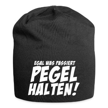 Egal was passiert PEGEL HALTEN JGA 2024 - Jersey-Beanie - Schwarz - Vorne
