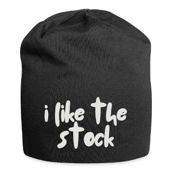J’aime le stock - Bonnet en jersey - noir - Devant