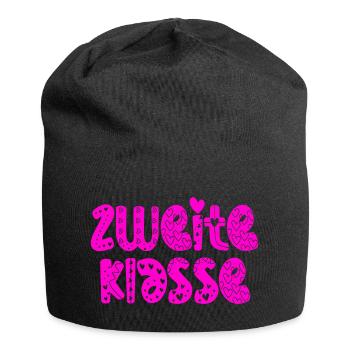 Grundschule 2 Klasse - Zweite Schulklasse - Jersey-Beanie - Schwarz - Vorne