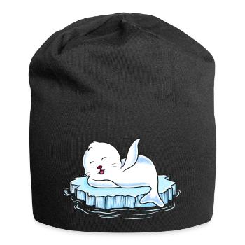 robbe eisscholle - Jersey-Beanie - Schwarz - Vorne