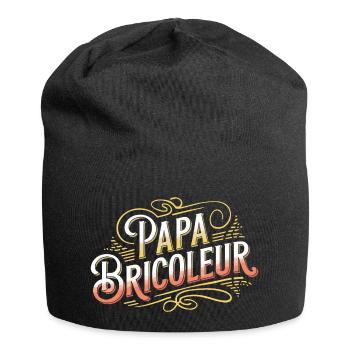 Papa bricoleur - Bonnet en jersey - noir - Devant