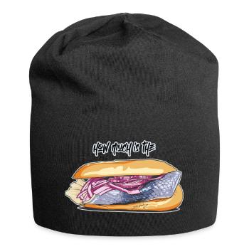 Combien coûte l’illustration... // Illustration - Bonnet en jersey - noir - Devant