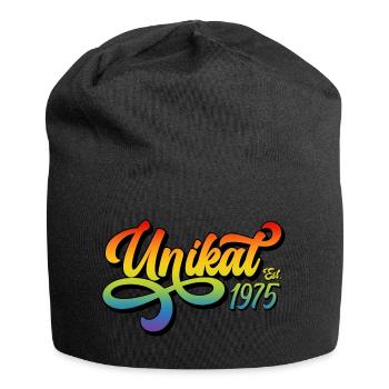 Unikat Est. 1975 - Jersey-Beanie - Schwarz - Vorne