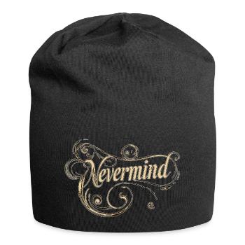 Macht nichts - Jersey-Beanie - Schwarz - Vorne