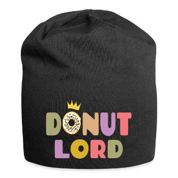 Donut Lord – Gourmet und lustiges Design - Jersey-Beanie - Schwarz - Vorne