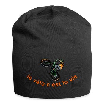 Radfahren ist Leben,Radfahren,Radfahrer,Radfahren - Jersey-Beanie - Schwarz - Vorne
