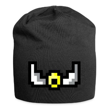 Pixel wings - Jersey-Beanie - Schwarz - Vorne