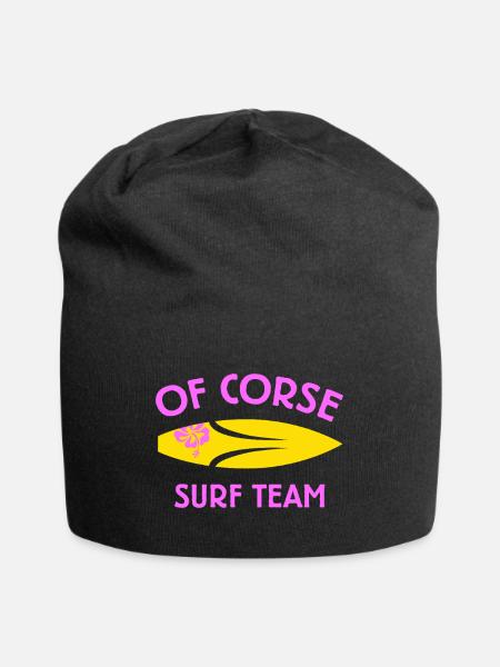 VON CORSE SURF TEAM gelb - Jersey-Beanie - Schwarz