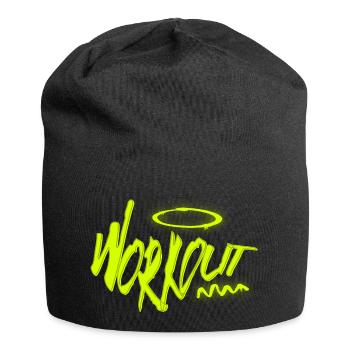 Workout Power – Stärke durch Training - Jersey-Beanie - Schwarz - Vorne