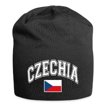 Czech Republic Flag - Jersey Beanie - black - Front