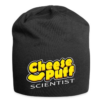 Käse-Puff-Wissenschaftler - Jersey-Beanie - Schwarz - Vorne