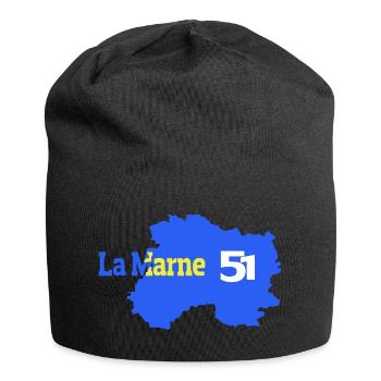 The Marne 51 Departmental Map - Jersey Beanie - black - Front