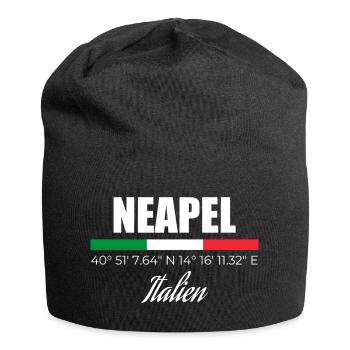 Neapel - Jersey-Beanie - Schwarz - Vorne