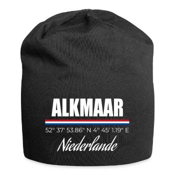 Alkmaar - Jersey-Beanie - Schwarz - Vorne