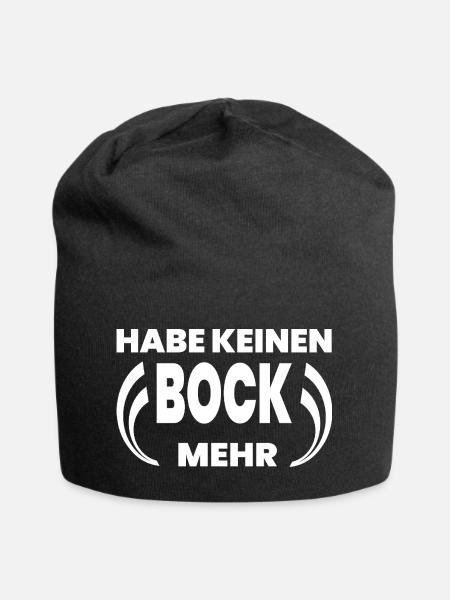 Bock - Jersey-Beanie - Schwarz