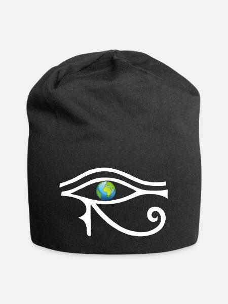 Un autre regard sur le monde (blanc) - Bonnet en jersey - noir