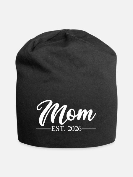 Mom Est 2026  - Jersey-Beanie - Schwarz