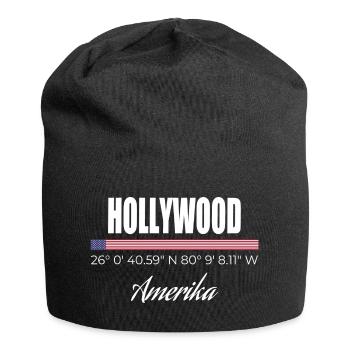 Hollywood - Jersey Beanie - black - Front