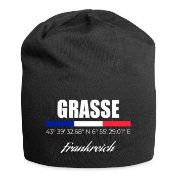 Grasse - Jersey Beanie - black - Front