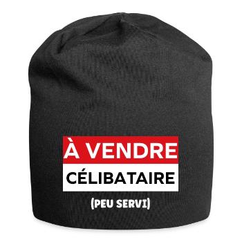 célibataire - Bonnet en jersey - noir - Devant