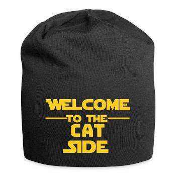Bienvenue sur le site des chats - Bonnet en jersey - noir - Devant