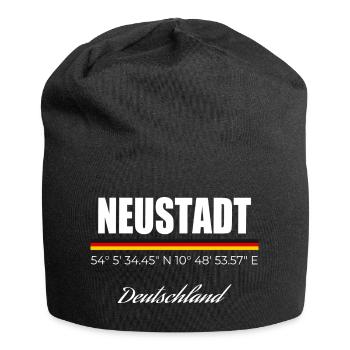 Neustadt - Jersey-Beanie - Schwarz - Vorne