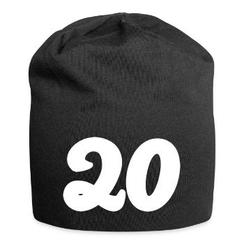 20. 20th ANNIVERSARY. 20 YEARS ANNIVERSARY. 20 YEARS. - Jersey Beanie - black - Front