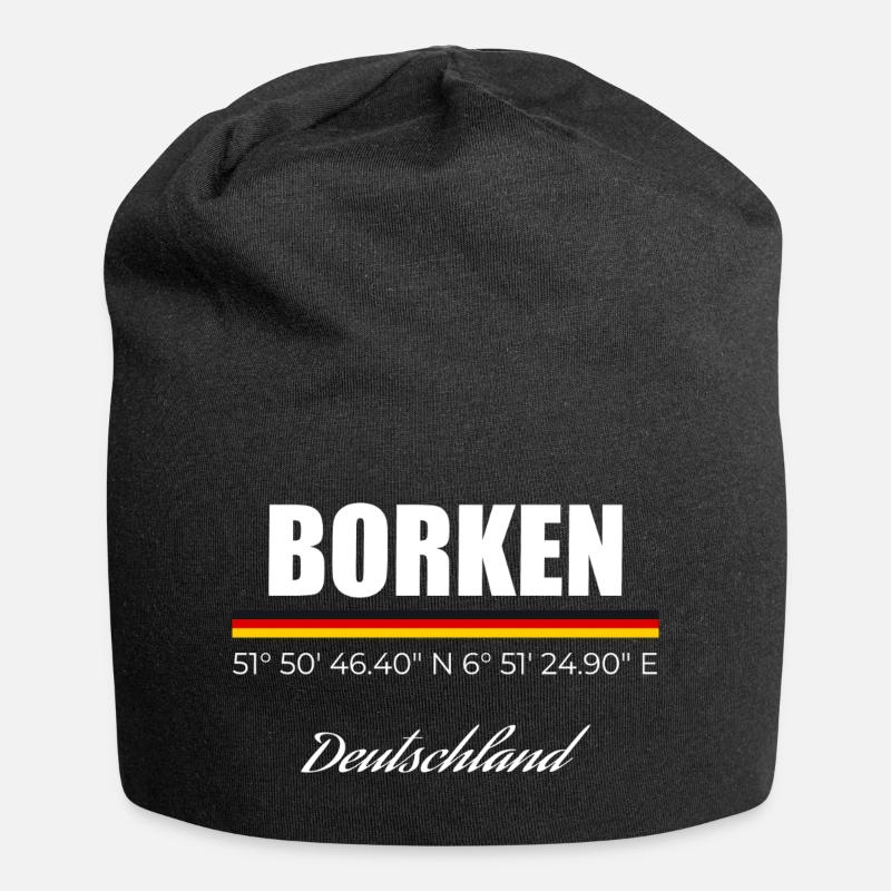 Borken - Jersey-Beanie - Schwarz