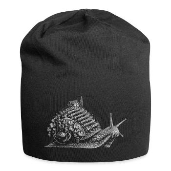 Escargot comestible - Bonnet en jersey - noir - Devant