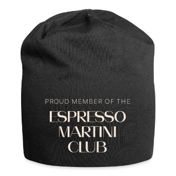 Espresso Martini Club – Cocktail Design - Jersey-Beanie - Schwarz - Vorne