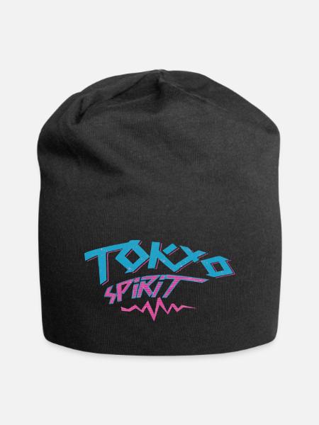 Tokio Spirit Neon-Graffiti - Jersey-Beanie - Schwarz