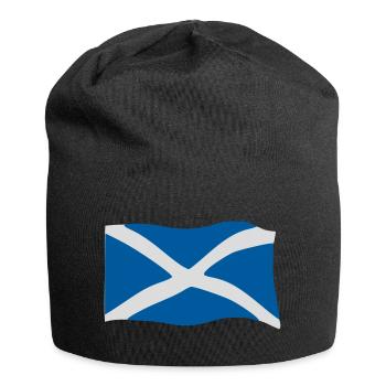 Schottland Fahne - Jersey-Beanie - Schwarz - Vorne
