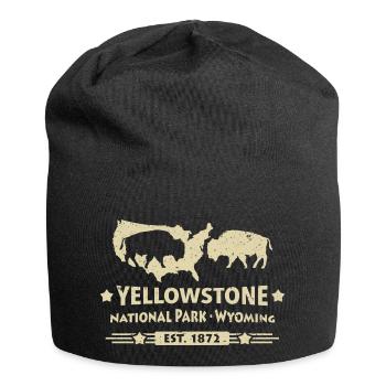 Buffalo Bison Buffalo Yellowstone National Park USA - Jersey Beanie - black - Front
