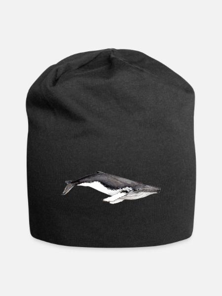 Yubarta - Baleine à bosse - Buckelwal - Jersey-Beanie - Schwarz