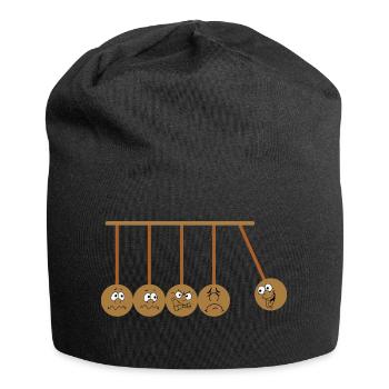 Physique du pendule newton - Bonnet en jersey - noir - Devant