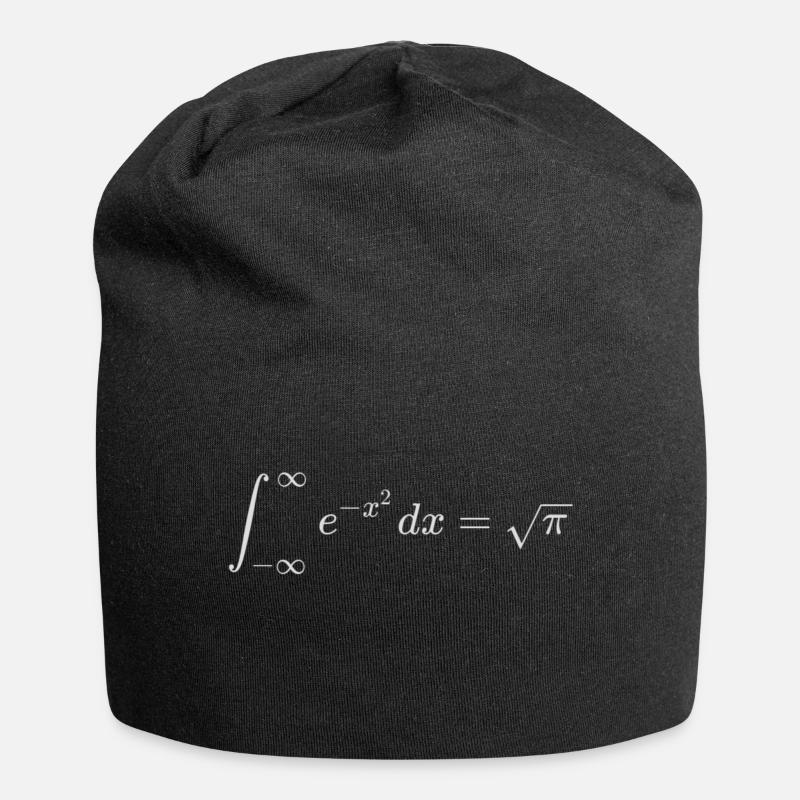 Das gaußsche Fehlerintegral - Jersey-Beanie - Schwarz