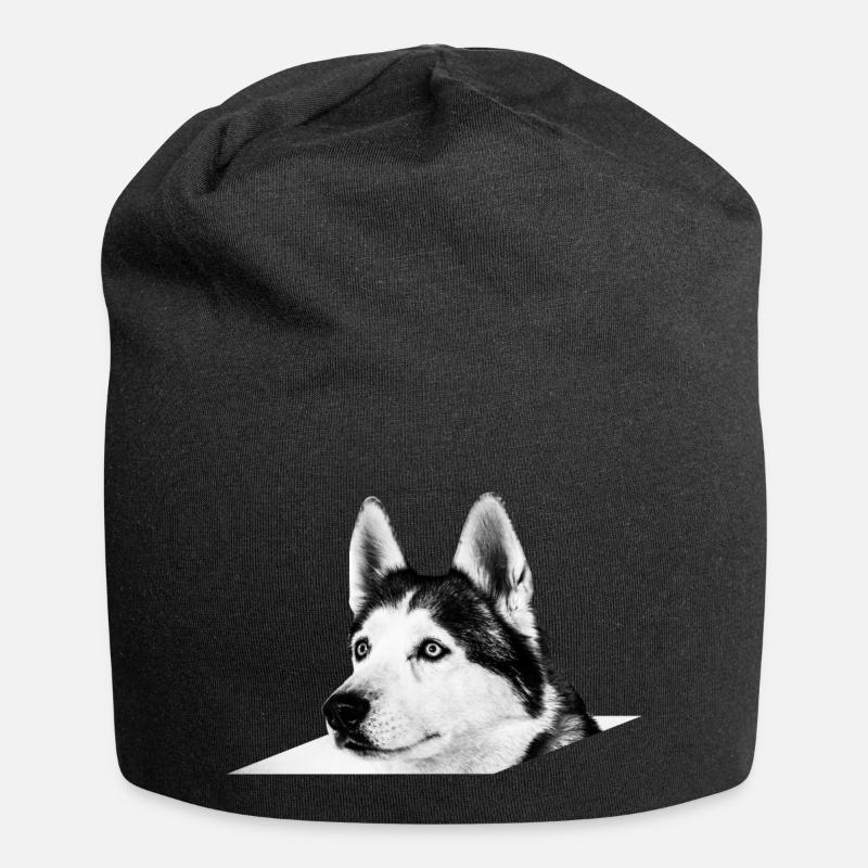 Husky - Jersey-Beanie - Schwarz