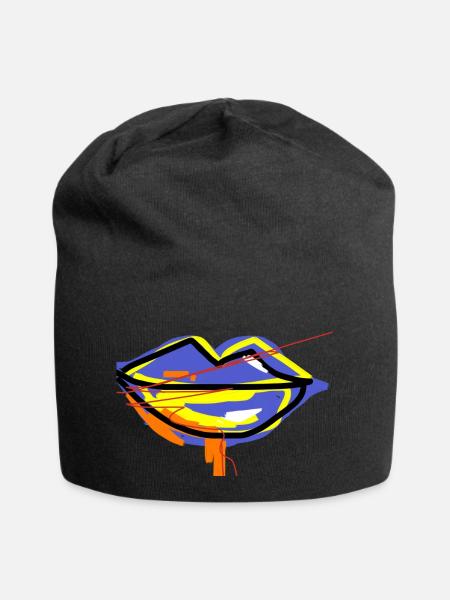 artistic mouth - Bonnet en jersey - noir