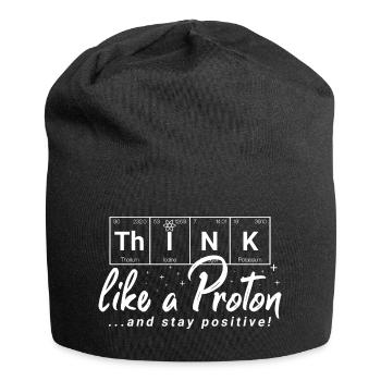 THINK Positive - chemical elements - Jersey Beanie - black - Front