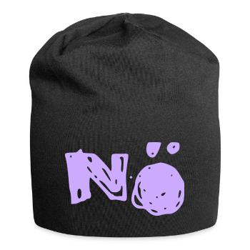 Nö Nee Nein - Jersey-Beanie - Schwarz - Vorne