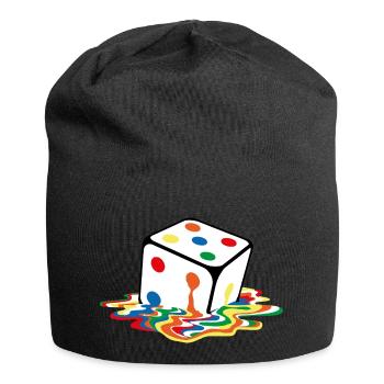 Melting game cube - Jersey Beanie - black - Front