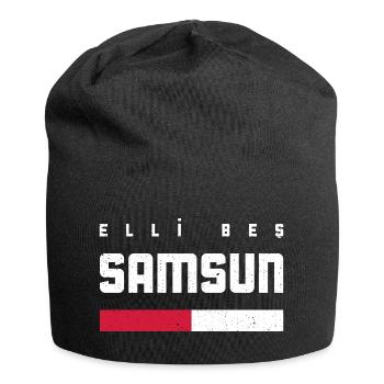 Samsun 55 Türkei Turkiye Geschenk Urlaub TR Türk - Jersey-Beanie - Schwarz - Vorne